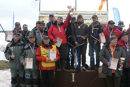12-13.03.2016. Чемпионат России по ловле рыбы на зимнюю мормышку. Угличское водохранилище. 2 дня, 2 тура по 3 часа. 27 команд, 135 участников